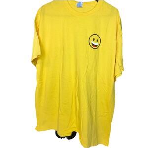 Play More Be Happy Lake Charles Smile Face Tshirt Size XL Woman’s
